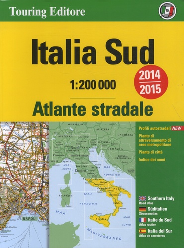  Touring Editore - Atlas routier, Italia sud - 1/200 000.