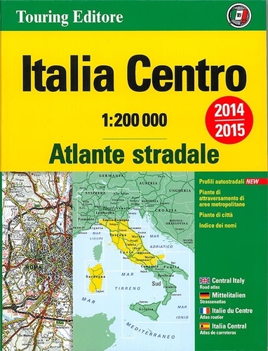  Touring Editore - Atlas routier Italie du Centre - 1/200 000.