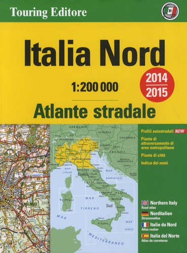 Touring Editore - Atlas routier, Italie Nord - 1/200 000.