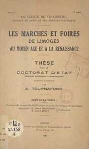 Les marchés et foires de Limoges au Moyen Âge et à la Renaissance