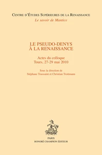 Le Pseudo-Denys à la Renaissance