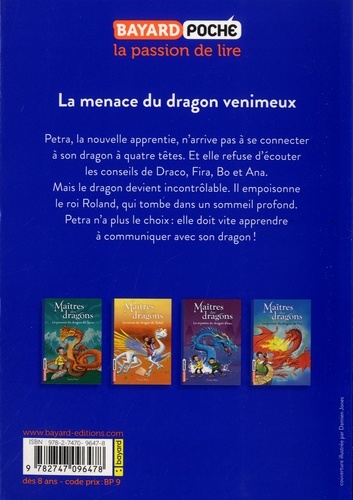 Maîtres des dragons Tome 5 La menace du dragon venimeux