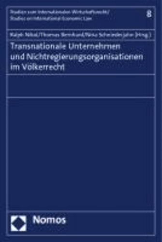 Transnationale Unternehmen und Nichtregierungsorganisationen im Völkerrecht.