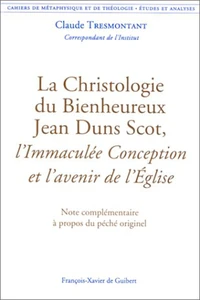 La christologie du bienheureux Jean Duns Scot, L'Immaculée Conception et l'avenir de l'Eglise