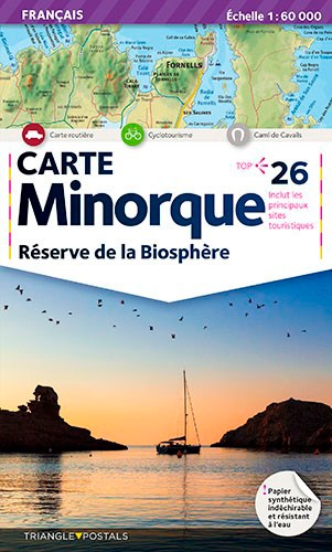  Triangle Postals - Minorque - Réserve de la biosphère. 1/60000.