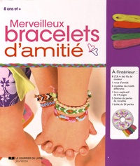 Trisha Pope - Merveilleux bracelets d'amitié - Coffret contenant : 8 fils de couleurs, 1 roue d'amitié, 5 modèles de motifs différents, 1 livre explicatif, 1 boîte de 24 perles.