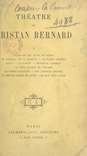 Théâtre de Tristan Bernard (1)