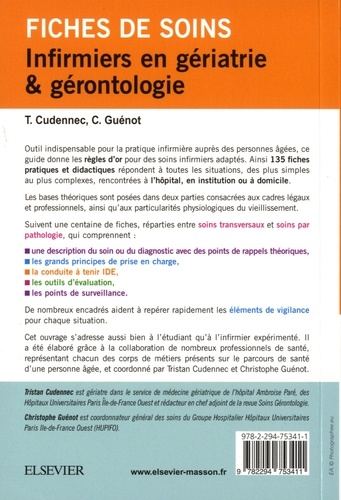 Fiches de soins infirmiers en gériatrie et gérontologie