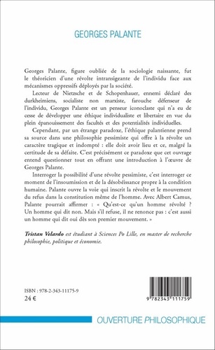 Georges Palante. La révolte pessimiste
