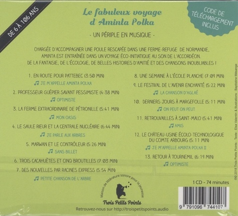 Le fabuleux voyage d'Aminta Polka  avec 1 CD audio