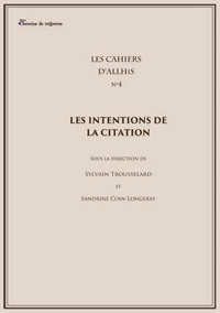 Les intentions de la citation