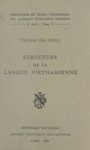 Structure de la langue vietnamienne