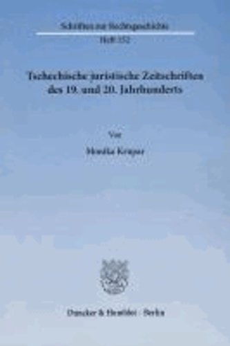Tschechische juristische Zeitschriften des 19. und 20. Jahrhunderts.