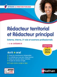 Concours Rédacteur territorial et Rédacteur principal Catégorie B
