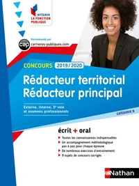 Concours rédacteur territorial et rédacteur principal catégorie B