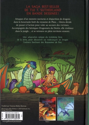 Les royaumes de feu - La bande dessinée Tome 3 Au coeur de la jungle