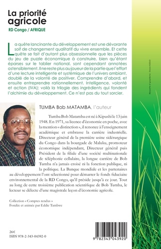 La priorité agricole. RD Congo / Afrique