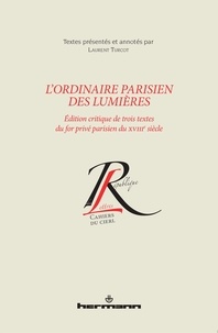L'ordinaire parisien des Lumières