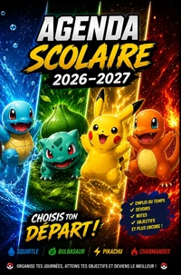 Agenda Scolaire Pokémon 2026-2027