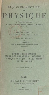 Leçons élémentaires de physique