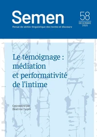 Semen, n° 58/décembre 2025