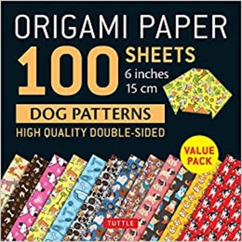  Tuttle - Origami Paper 100 Sheets Dog Patterns.