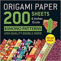  Tuttle - Origami Paper 200 Sheets Kimono Patterns.
