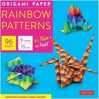  Tuttle - Rainbow patterns origami paper 6".