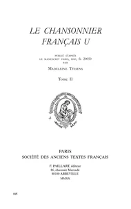 Le chansonnier français U