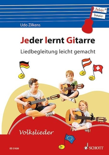 Udo Zilkens - Jeder lernt Gitarre - Liedbegleitung leicht gemacht. guitar. Méthode..