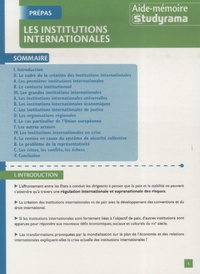 Ugo Bertoni - Les institutions internationales.