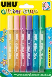 Glitter glue shiny
