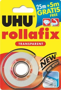 Rollafix transparent devidoir 25mx19mm + 5m gratuits
