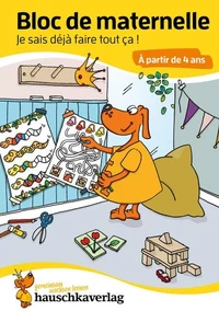 Bloc de maternelle à partir de 4 ans - Mon cahier d'ecole maternelle - coloriage enfant
