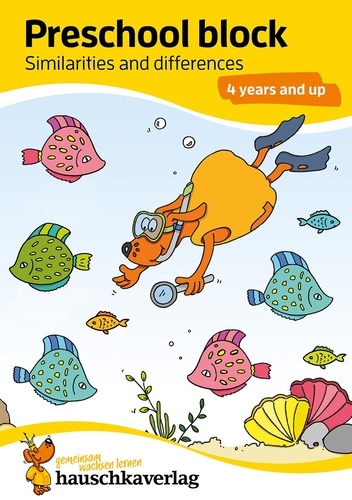 Ulrike Maier - Preschool Block 737 : Kindergarten Activity Book from age 4 years - Spot the difference - for kids, boy and girl - Colourful puzzle block - fun educational learning.