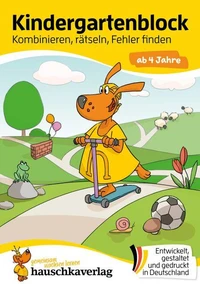 Kindergartenblock - Kombinieren, rätseln, Fehler finden ab 4 Jahre