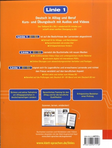 Linie 1 Deutsch in Alltag und Beruf. Kurs- und Übungsbuch B1+/B2.1