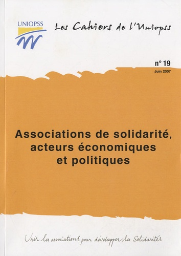  UNIOPSS - Associations de solidarité, acteurs économiques et politiques.