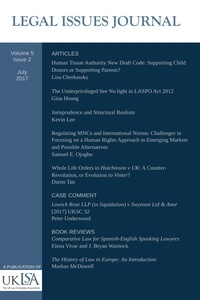  United Kingdom Law and Society - Legal Issues Journal 5(2) - Legal Issues Journal, #5.
