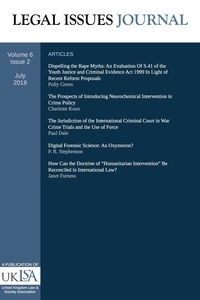  United Kingdom Law & Society A - Legal Issues Journal 6(2) - Legal Issues Journal, #7.