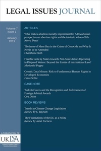  United Kingdom Law & Society A - Legal Issues Journal 7(1) - Legal Issues Journal, #8.