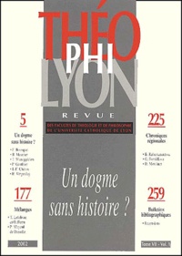  Collectif - Théophilyon N° 7, Volume 1, Janv : Un dogme sans histoire ?.