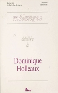  Université de Paris II - Melanges Dedies A Dominique Holleaux.