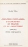  Université de Paris X Nanterre et Mireille Willey - Théâtres populaires d'aujourd'hui en France et en Angleterre - 1960-1975. Étude comparative.