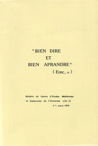 Bien Dire et Bien Aprandre N° 1