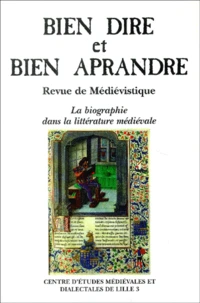 La biographie dans la littérature médiévale