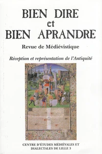 Réception et représentation de l'Antiquité