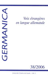Voix étrangères en langue allemande
