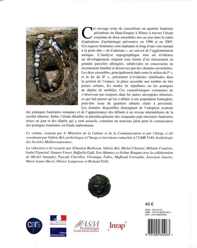 Revue archéologique de Narbonnaise Supplément 46 Deux ensembles funéraires d'époque romaine, avenue Jean-Jaurès à Nimes (Gard)