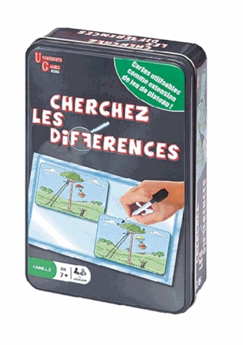 Jeu cherchez les differences - boite metal - uniquement decitre.fr